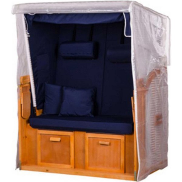 bene living Strandkorb-Schutzhülle Basic PVC - Zweisitzer - Größe M (Outdoor-Set, 1-St., Strandkorb-Schutzhülle Größe M), transparent - schneller Staub- und Sch