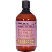 benecos Bio-Duschgel mit Bio-Wildrose, 500 ml