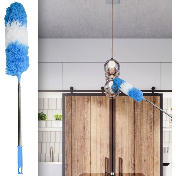 BENSON CLEAN Staubwedel Flexibler Teleskop-Staubwedel 248 cm Ausziehbar Antistatisch Waschbar (1-St., 1er-Set & 2er-Set & 3er-Set), Ausziehbarer Staubwedel (78–