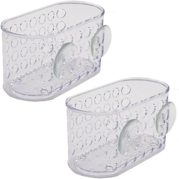 BENSON Duschablage 2x Duschablage Baderegal Duschkorb Duschregal, 2-tlg., Badeablage, Ablage, Saugnapf, Dusche