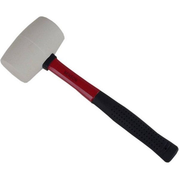 Benson Tools Gummihammer Gummihammer Hammer 16OZ Installationshammer 570g Kopfdurchmesser 50 mm (1-St), rutschhemmender Griff