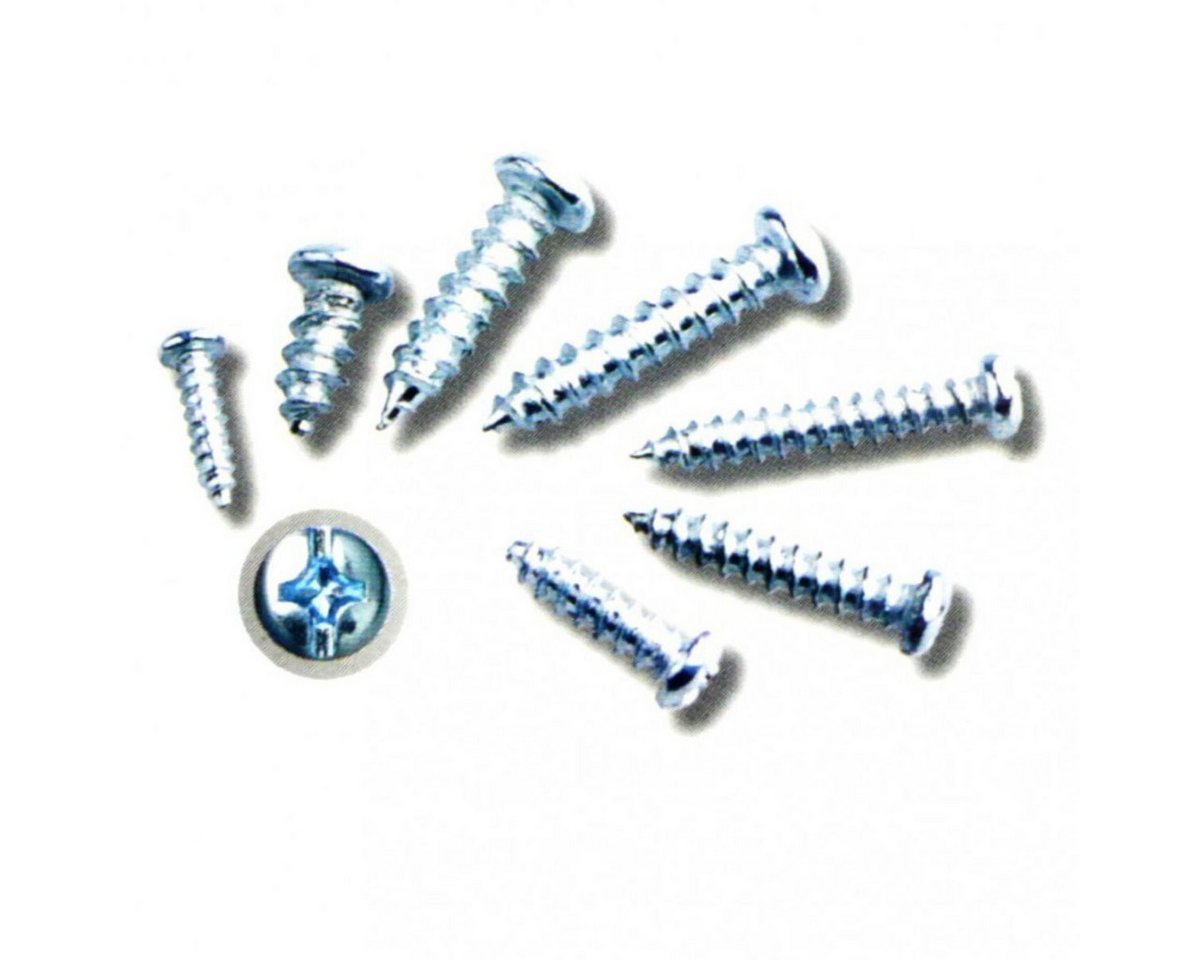 Benson Tools Schrauben-Set Verzinkte Kreuzschlitz-Blechschrauben im 175tlg. Sortimentskasten, (175 St), universell einsetzbar – Bild 2 von 3