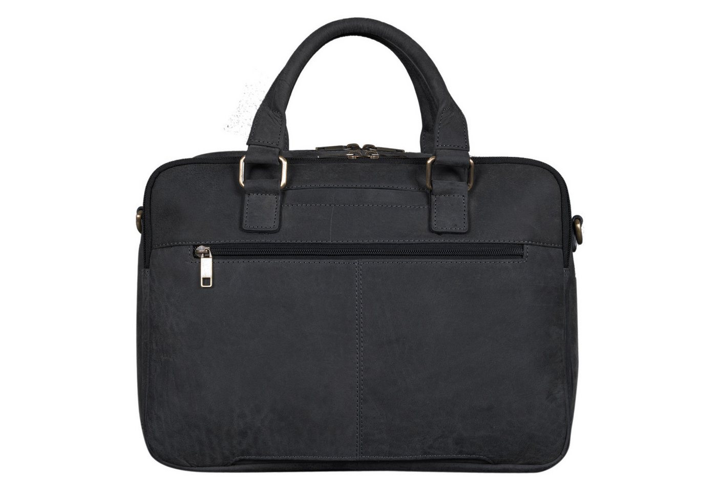 Benthill Aktentasche Echt Leder Laptoptasche Notebooktasche Aktentasche Vintage Groß Herren, Schultergurt / Umhängegurt Reißverschlussfach – Bild 5 von 5