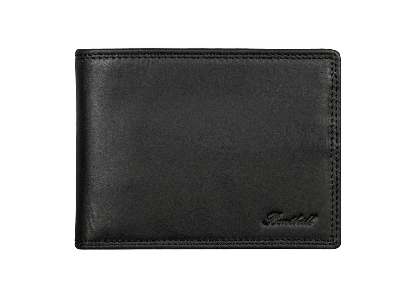 Benthill Geldbörse Herren Echt-Leder Geldbeutel RFID Großes Portemonnaie Männer Vintage, RFID-Schutz Kartenfächer Münzfach – Bild 2 von 5