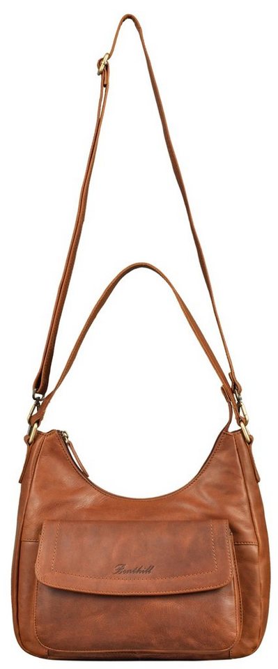Benthill Handtasche Damen Echt Leder Schultertasche Umhängetasche Ledertasche Umhängegurt, Schultergurt / Umhängegurt Reißverschlussfach – Bild 5 von 5