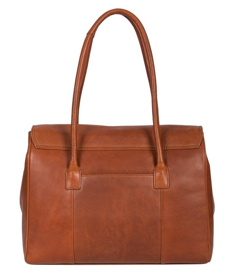 Benthill Henkeltasche Damen Echt Leder Handtasche Umhängetasche Vintage Bag Shopper, Reißverschlussfach – Bild 5 von 5