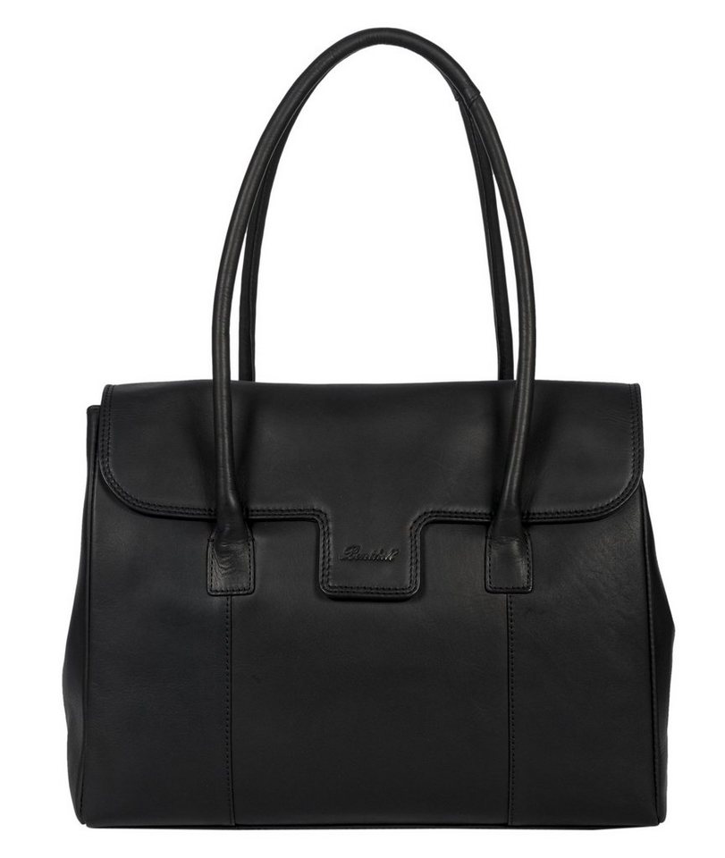 Benthill Henkeltasche Damen Echt Leder Handtasche Umhängetasche Vintage Bag Shopper, Reißverschlussfach – Bild 2 von 5