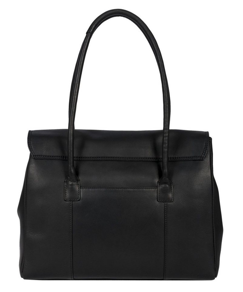 Benthill Henkeltasche Damen Echt Leder Handtasche Umhängetasche Vintage Bag Shopper, Reißverschlussfach – Bild 5 von 5
