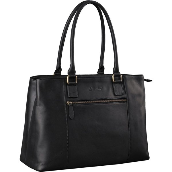 Benthill Henkeltasche Damen Echt Leder Tasche Große Handtasche vielen Fächern Schultertasche, Reißverschlussfach