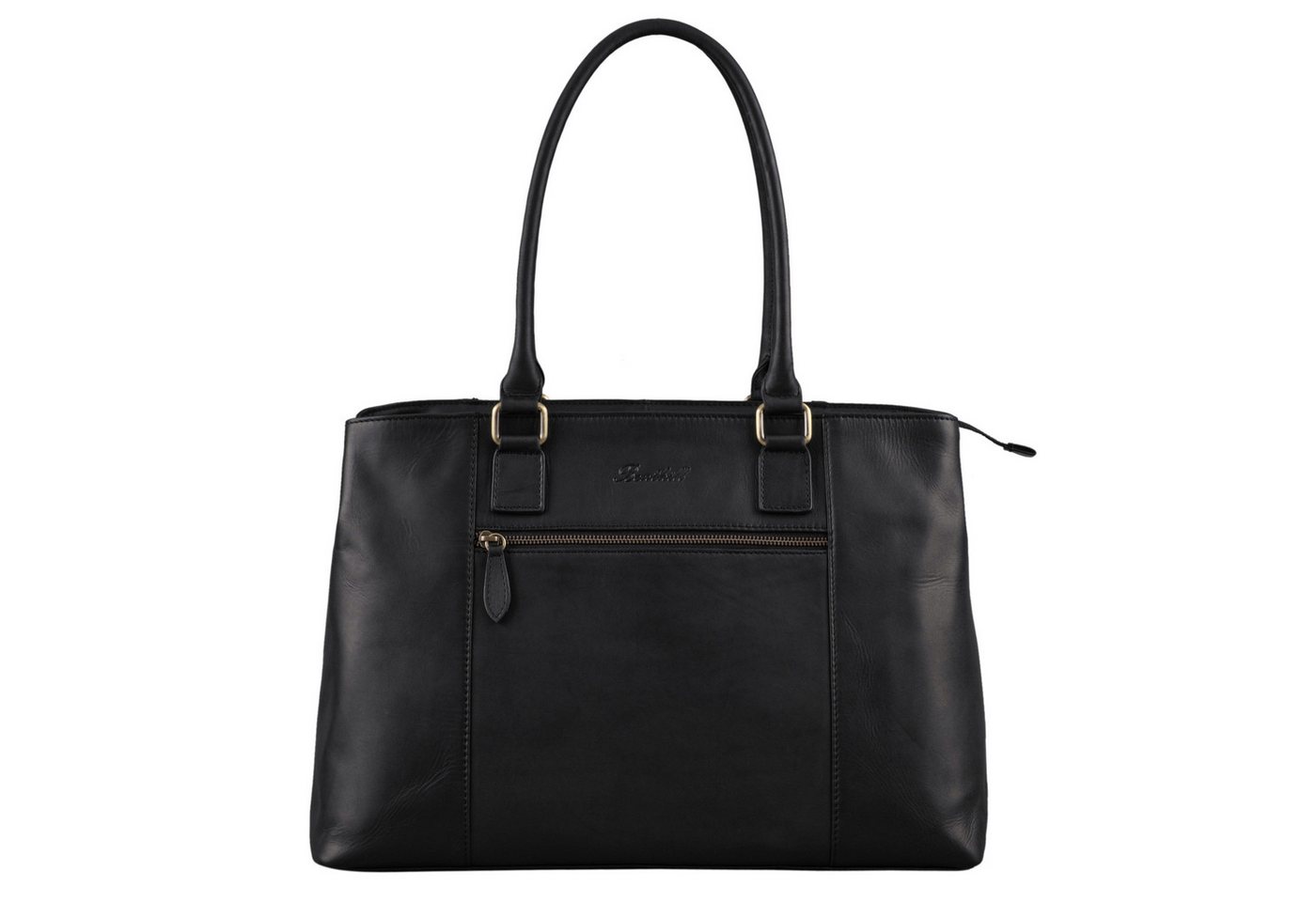 Benthill Henkeltasche Damen Echt Leder Tasche Große Handtasche vielen Fächern Schultertasche, Reißverschlussfach – Bild 2 von 5