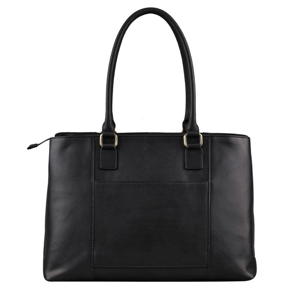 Benthill Henkeltasche Damen Echt Leder Tasche Große Handtasche vielen Fächern Schultertasche, Reißverschlussfach – Bild 5 von 5