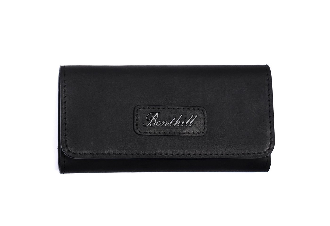Benthill Tabakbeutel Echt Leder Tabaktasche Premium Tabakbeutel Drehertasche Echtleder, Reißverschlussfach – Bild 2 von 5