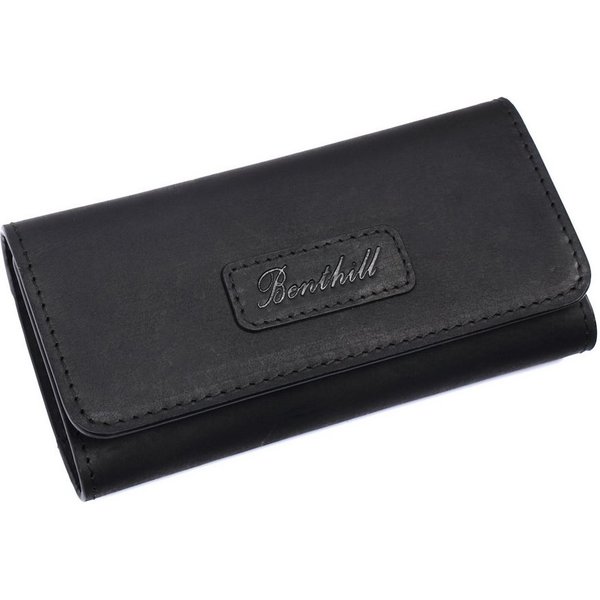 Benthill Tabakbeutel Echt Leder Tabaktasche Premium Tabakbeutel Drehertasche Echtleder, Reißverschlussfach