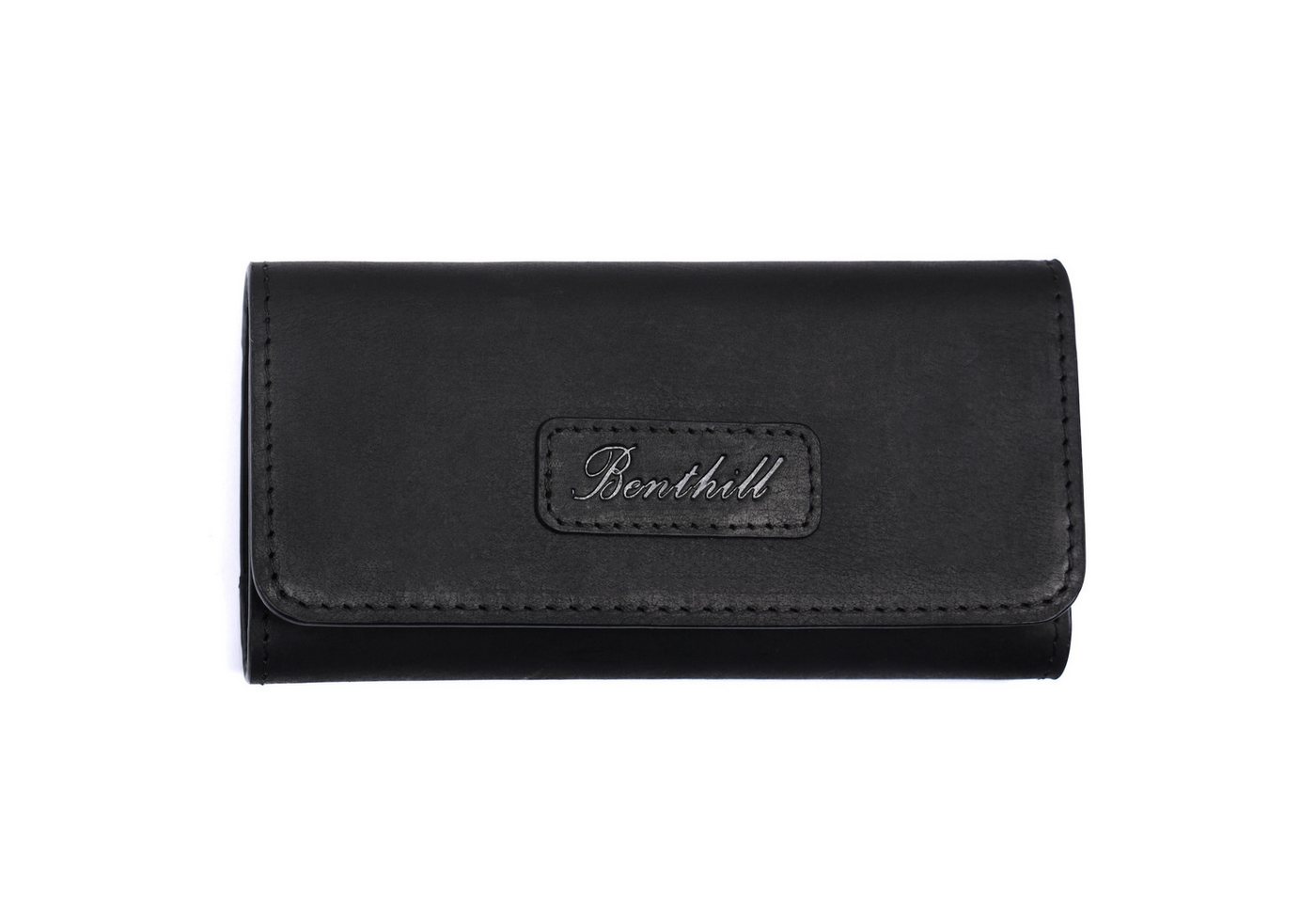 Benthill Tabakbeutel Echt Leder Tabaktasche Premium Tabakbeutel Drehertasche Echtleder, Reißverschlussfach – Bild 2 von 5