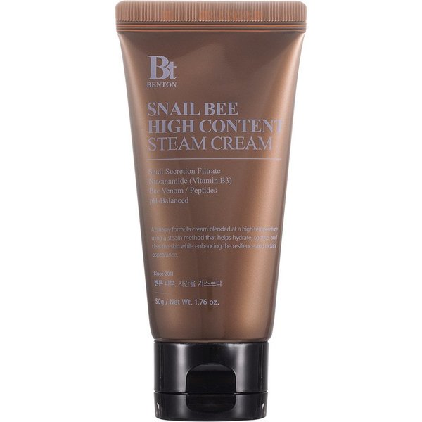 Benton Feuchtigkeitscreme SNAIL BEE HIGH CONTENT STEAM CREAM, intensive Feuchtigkeitscreme für anspruchsvolle und reife Haut