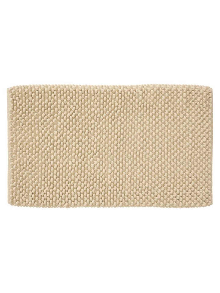 benuta Badematte Lynn, Höhe 11 mm, Kunstfaser, rechteckig, Kunstfaser, handgewebt, Uni, Hygge & Cozy, Badezimmer – Bild 2 von 5