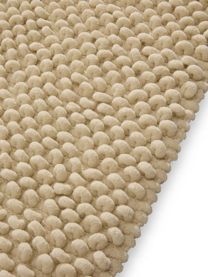 benuta Badematte Lynn, Höhe 11 mm, Kunstfaser, rechteckig, Kunstfaser, handgewebt, Uni, Hygge & Cozy, Badezimmer – Bild 5 von 5
