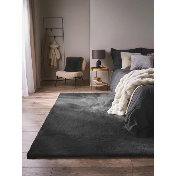 benuta Fellteppich Dave, rechteckig, Höhe: 21 mm, Teppich Wohnzimmer, Schlafzimmer, Esszimmer, Flur, Kunstfaser, Cozy