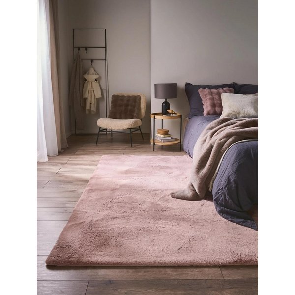 benuta Fellteppich Dave, rechteckig, Höhe: 21 mm, Teppich Wohnzimmer, Schlafzimmer, Esszimmer, Flur, Kunstfaser, Cozy