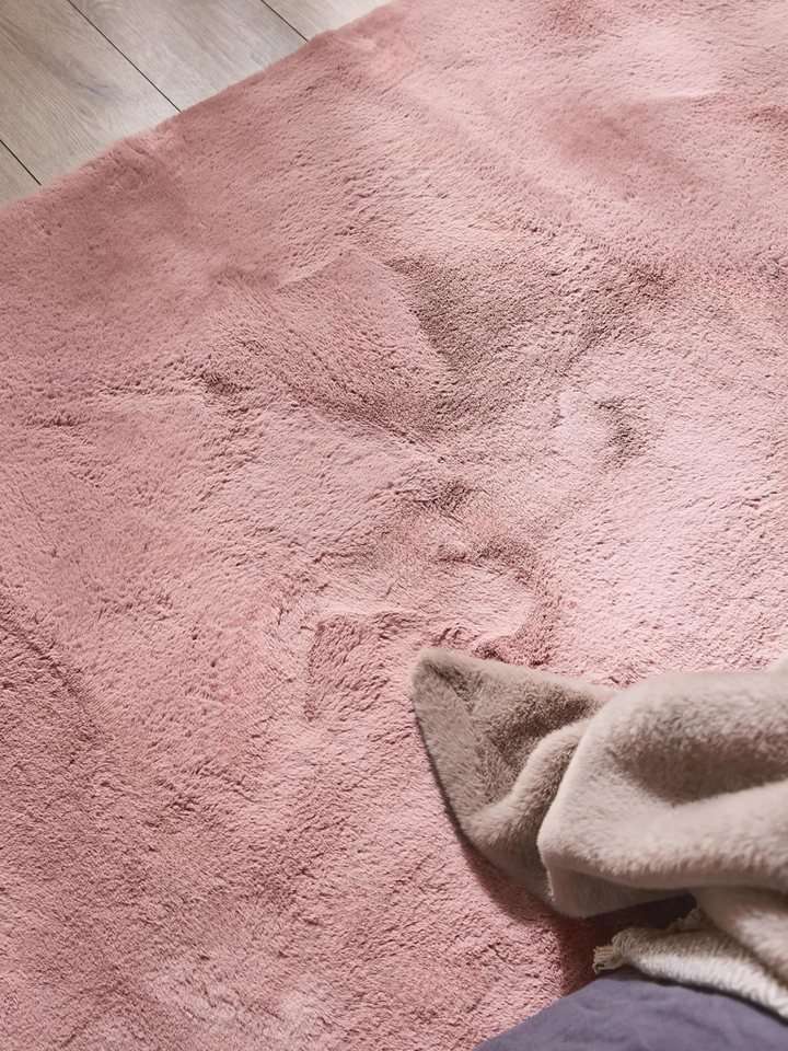 benuta Fellteppich Dave, rechteckig, Höhe: 21 mm, Teppich Wohnzimmer, Schlafzimmer, Esszimmer, Flur, Kunstfaser, Cozy – Bild 3 von 5