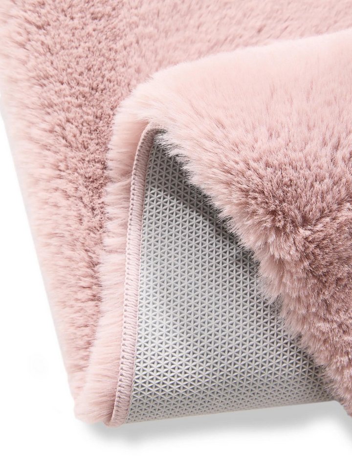 benuta Fellteppich Dave, rechteckig, Höhe: 21 mm, Teppich Wohnzimmer, Schlafzimmer, Esszimmer, Flur, Kunstfaser, Cozy – Bild 4 von 5