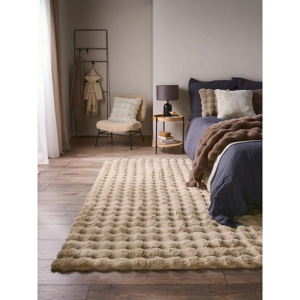 benuta Fellteppich Dave, rechteckig, Höhe: 31 mm, Teppich Wohnzimmer, Schlafzimmer, Esszimmer, Flur, Kunstfaser, Cozy