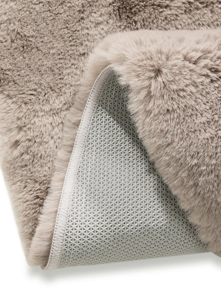 benuta Fellteppich Dave, rund, Höhe: 31 mm, Teppich Wohnzimmer, Schlafzimmer, Esszimmer, Flur, Kunstfaser, Cozy – Bild 4 von 5