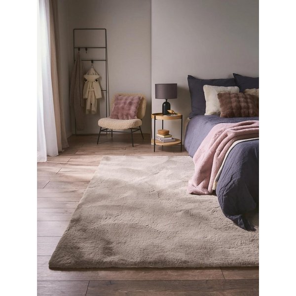 benuta Fellteppich Dave, rechteckig, Höhe: 31 mm, Teppich Wohnzimmer, Schlafzimmer, Esszimmer, Flur, Kunstfaser, Cozy