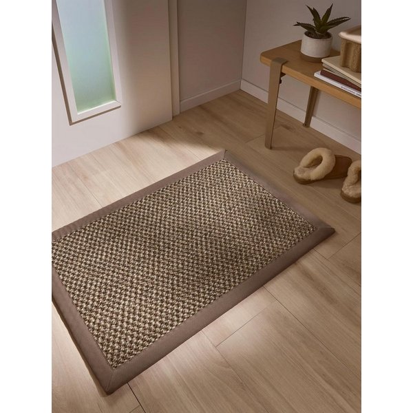 benuta Fußmatte Greta, rechteckig, Höhe: 5 mm, 100% Sisal Naturfaser, Teppich Wohnzimmer, Esszimmer, Schlafzimmer