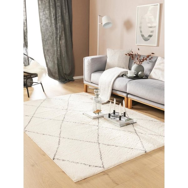 benuta Hochflor-Teppich Benno, rechteckig, Höhe: 21 mm, Teppich Wohnzimmer, Schlafzimmer, Esszimmer, Flur, Kunstfaser, Cozy