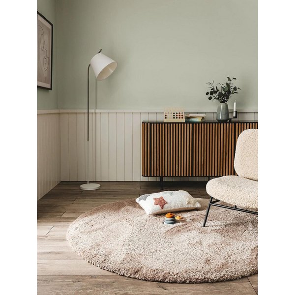 benuta Hochflor-Teppich Cloudy, rund, Höhe: 31 mm, Kunstfaser, Berber, Ethno-Style, Wohnzimmer