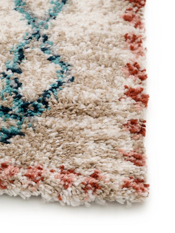 benuta Hochflor-Teppich Gobi, rechteckig, Höhe: 21 mm, Teppich Wohnzimmer, Schlafzimmer, Esszimmer, Flur, Kunstfaser, Cozy – Bild 4 von 5