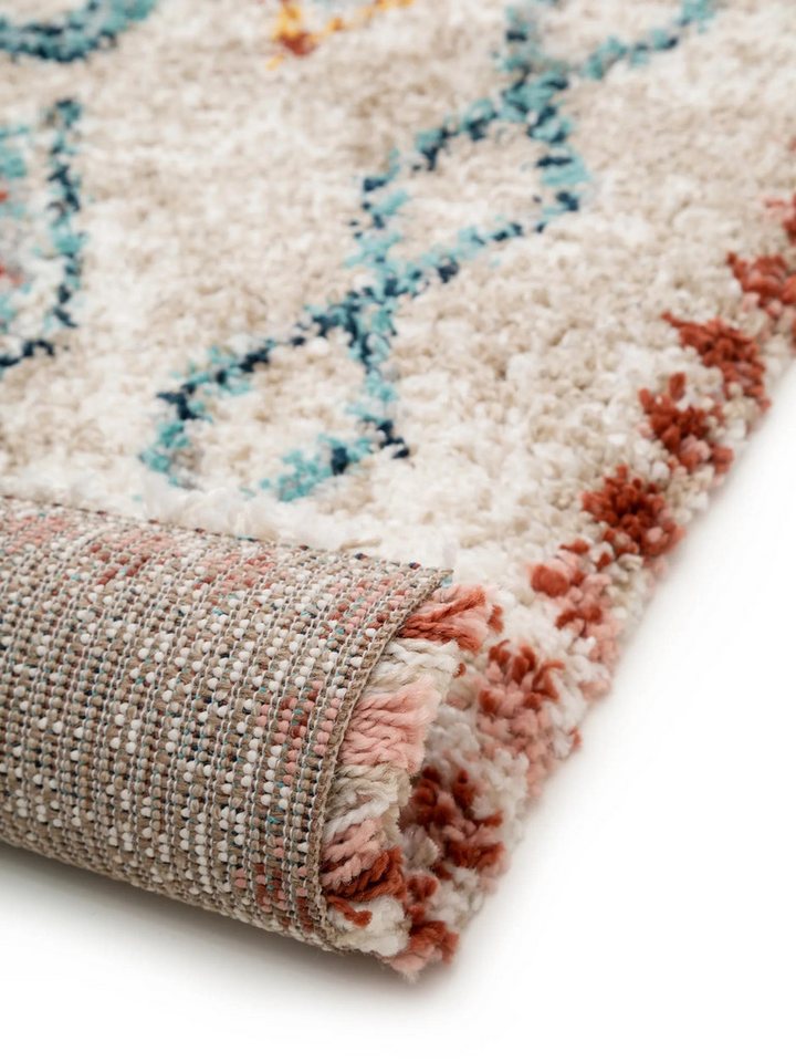 benuta Hochflor-Teppich Gobi, rechteckig, Höhe: 21 mm, Teppich Wohnzimmer, Schlafzimmer, Esszimmer, Flur, Kunstfaser, Cozy – Bild 5 von 5