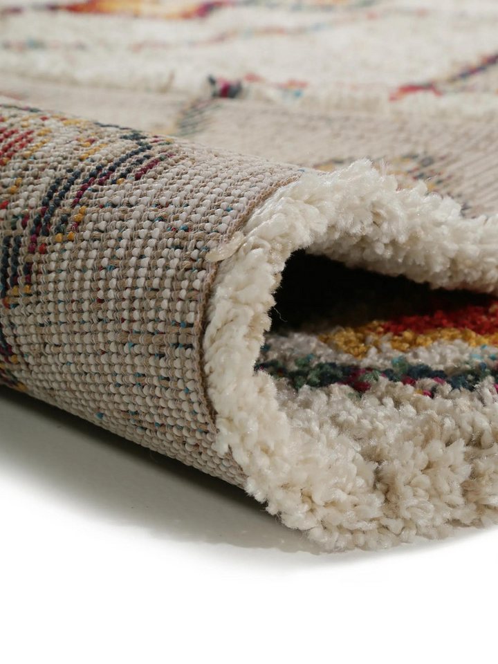 benuta Hochflor-Teppich Gobi, rechteckig, Höhe: 21 mm, Teppich Wohnzimmer, Schlafzimmer, Esszimmer, Flur, Kunstfaser, Cozy – Bild 4 von 5