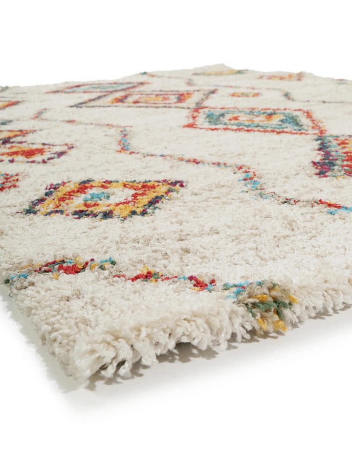 benuta Hochflor-Teppich Gobi, rechteckig, Höhe: 21 mm, Teppich Wohnzimmer, Schlafzimmer, Esszimmer, Flur, Kunstfaser, Cozy – Bild 5 von 5