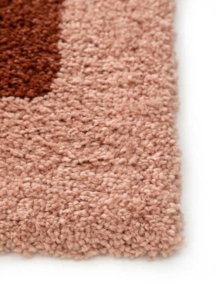 benuta Hochflor-Teppich Louise, rechteckig, Höhe: 21 mm, Teppich Wohn-, Ess- und Schlafzimmer, Flur, Kunstfaser, Gemütlich – Bild 4 von 5