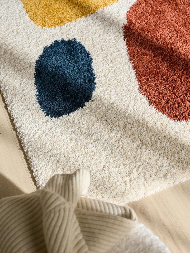 benuta Hochflor-Teppich Louise, rechteckig, Höhe: 21 mm, Teppich Wohn-, Ess- und Schlafzimmer, Flur, Kunstfaser, Gemütlich – Bild 3 von 5