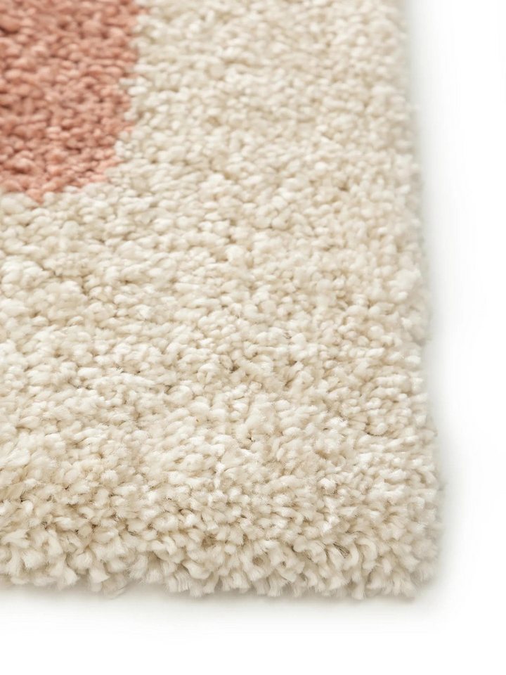 benuta Hochflor-Teppich Louise, rechteckig, Höhe: 21 mm, Teppich Wohn-, Ess- und Schlafzimmer, Flur, Kunstfaser, Gemütlich – Bild 4 von 5
