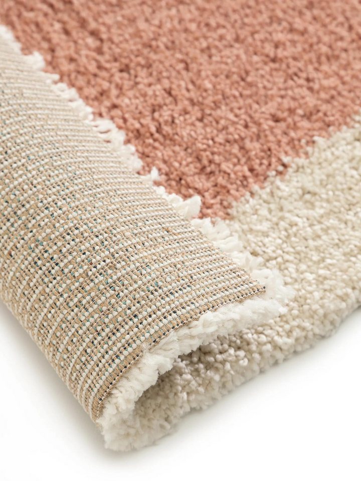 benuta Hochflor-Teppich Louise, rechteckig, Höhe: 21 mm, Teppich Wohn-, Ess- und Schlafzimmer, Flur, Kunstfaser, Gemütlich – Bild 5 von 5