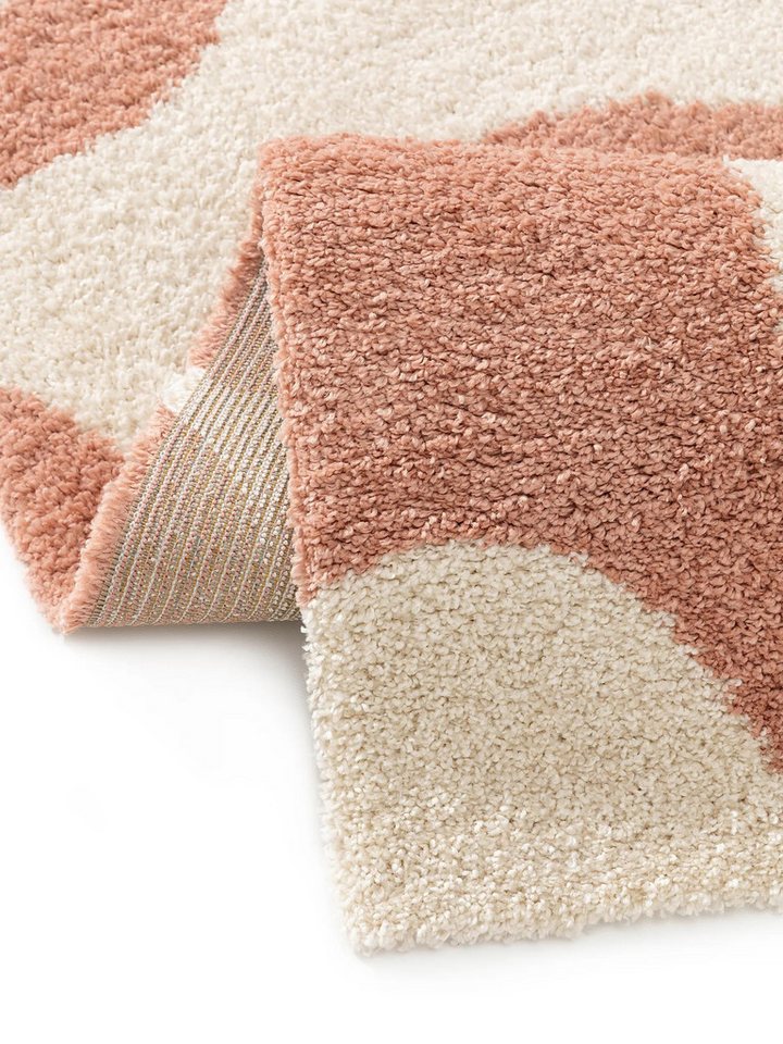 benuta Hochflor-Teppich Louise, rechteckig, Höhe: 21 mm, Teppich Wohn-, Ess- und Schlafzimmer, Flur, Kunstfaser, Gemütlich – Bild 4 von 5