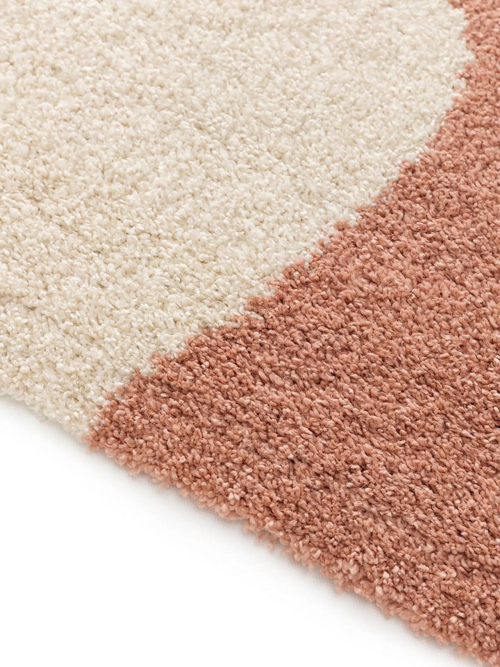 benuta Hochflor-Teppich Louise, rechteckig, Höhe: 21 mm, Teppich Wohn-, Ess- und Schlafzimmer, Flur, Kunstfaser, Gemütlich – Bild 5 von 5