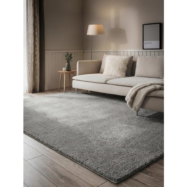 benuta Hochflor-Teppich Soda, rechteckig, Höhe: 21 mm, Teppich Wohnzimmer, Schlafzimmer, Esszimmer, Flur, Kunstfaser, Cozy