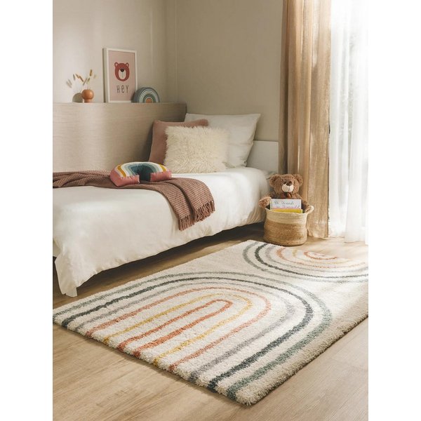 benuta Kinderteppich Gobi, rechteckig, Höhe: 21 mm, Teppich Wohnzimmer, Schlafzimmer, Esszimmer, Flur, Kunstfaser, Cozy
