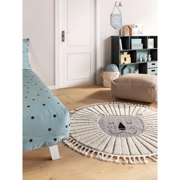 benuta Kinderteppich Momo, rund, Höhe: 11 mm, Kunstfaser, Berber, Ethno-Style, Wohnzimmer