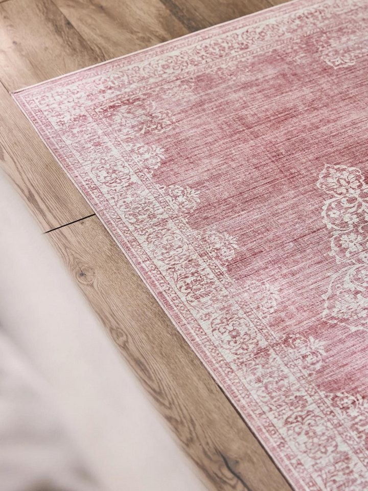 benuta Läufer Laury, rechteckig, Höhe: 5 mm, Teppich Wohnzimmer, Schlafzimmer, Esszimmer, Flur, Kunstfaser, Cozy – Bild 3 von 5