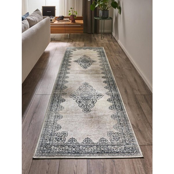 benuta Läufer Laury, rechteckig, Höhe: 5 mm, Teppich Wohnzimmer, Schlafzimmer, Esszimmer, Flur, Kunstfaser, Cozy