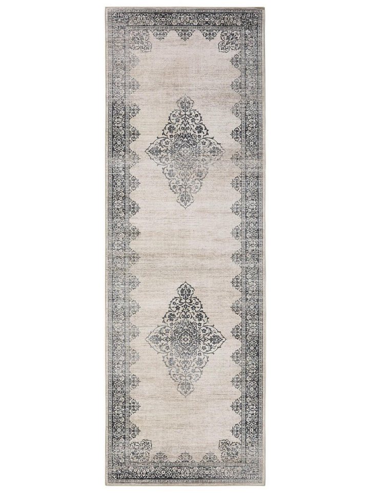 benuta Läufer Laury, rechteckig, Höhe: 5 mm, Teppich Wohnzimmer, Schlafzimmer, Esszimmer, Flur, Kunstfaser, Cozy – Bild 2 von 5