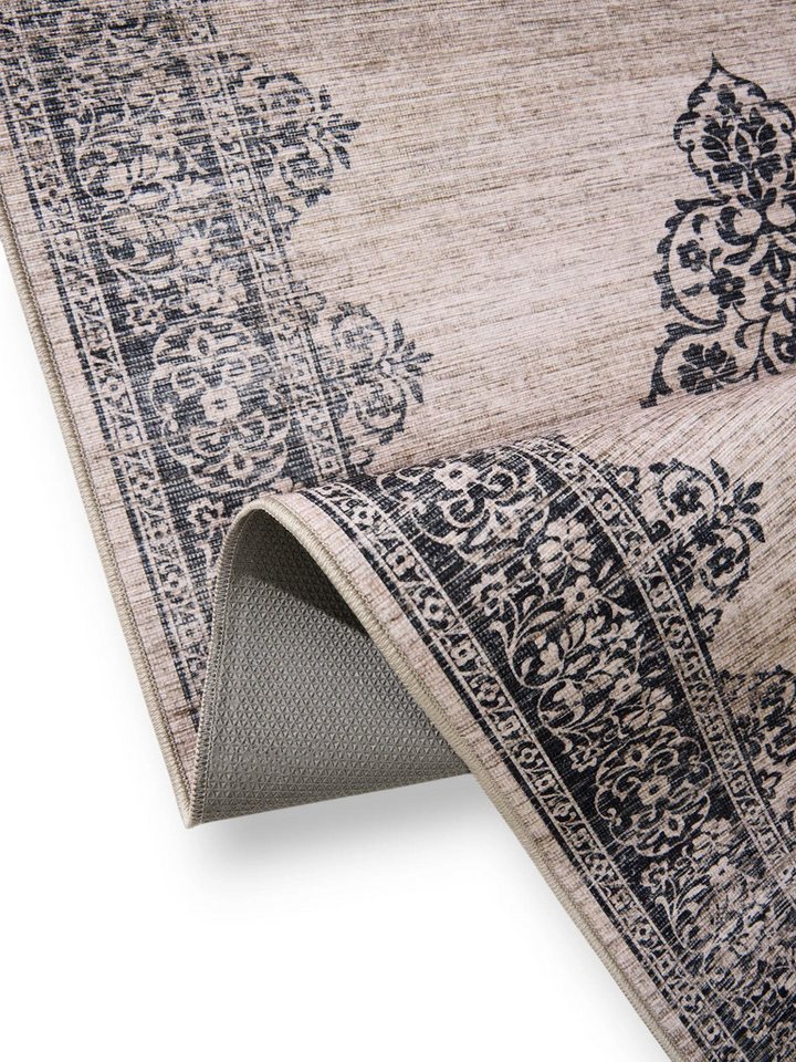 benuta Läufer Laury, rechteckig, Höhe: 5 mm, Teppich Wohnzimmer, Schlafzimmer, Esszimmer, Flur, Kunstfaser, Cozy – Bild 4 von 5
