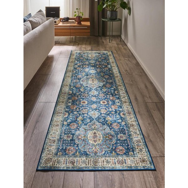 benuta Läufer Laury, rechteckig, Höhe: 5 mm, Teppich Wohnzimmer, Schlafzimmer, Esszimmer, Flur, Kunstfaser, Cozy