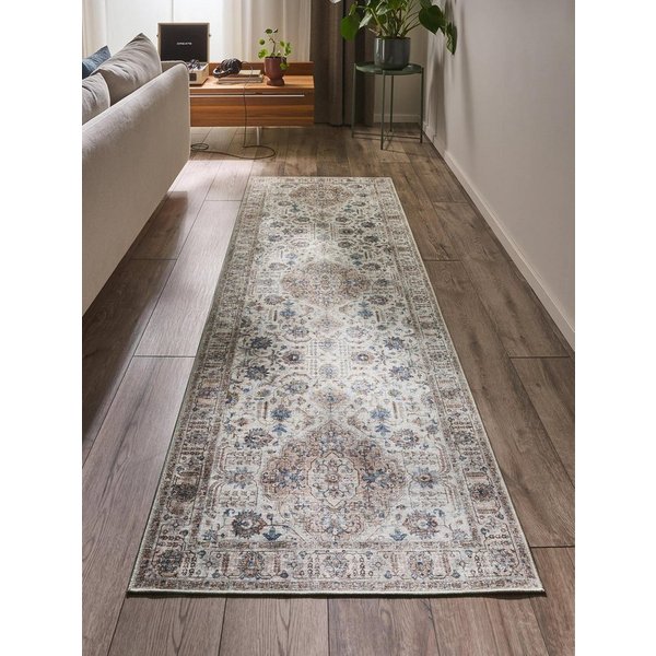 benuta Läufer Laury, rechteckig, Höhe: 5 mm, Teppich Wohnzimmer, Schlafzimmer, Esszimmer, Flur, Kunstfaser, Cozy